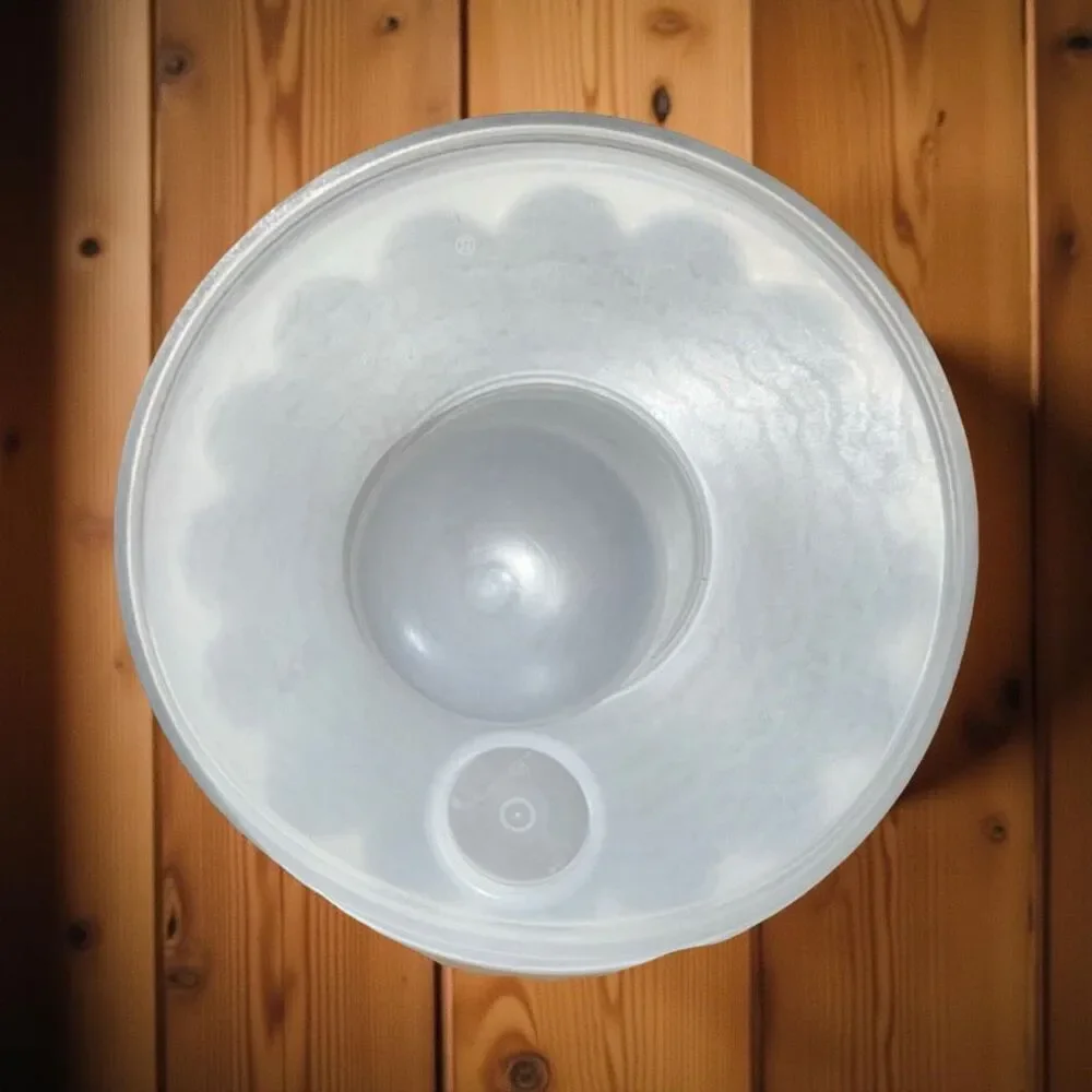 Vintage Tupperware White Jello Ring Jell-O Molds Lid Gelatin Salad Mold